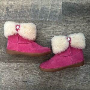 UGG Ramona Classic Short Bootie in Pink Toddler Size 9